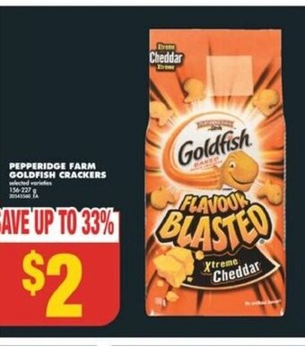 No Frills PEPPERIDGE FARM GOLDFISH CRACKERS offer