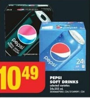 No Frills PEPSI SOFT DRINKS offer