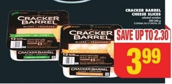 No Frills CRACKER BARREL CHEESE SLICES offer