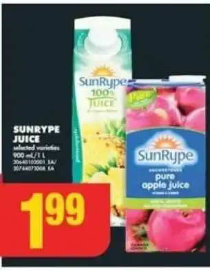 No Frills SUNRYPE JUICE offer