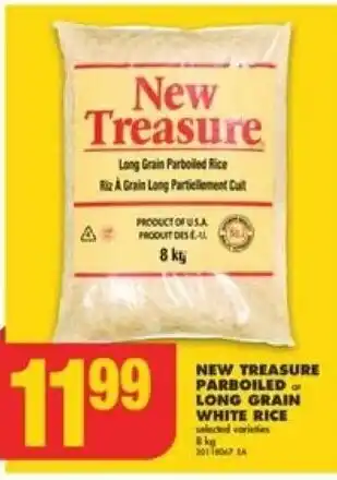 No Frills NEW TREASURE PARBOILED or LONG GRAIN WHITE RICE offer