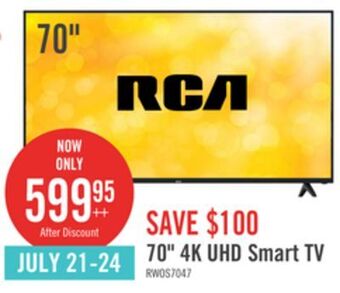 The Brick Rca 70 4k uhd smart television - rwosu7047 offer