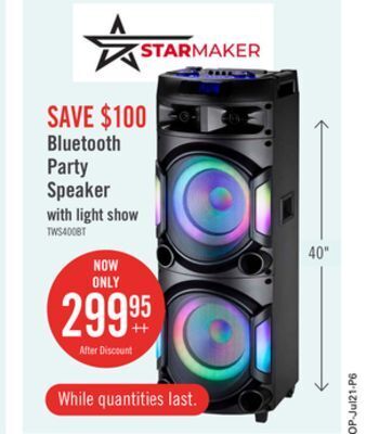 The Brick Starmaker pro bluetooth speaker system - scg-434155 offer