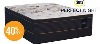 The Brick Serta perfect night® copper spring eurotop queen mattress offer