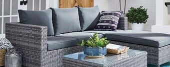 The Brick Athens 3-piece patio conversation set - dark grey offer