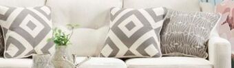 The Brick Kylie linen-look fabric sofa - zeus pearl offer