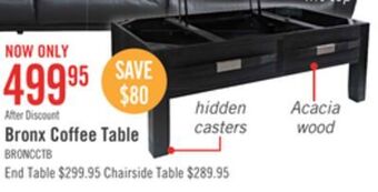The Brick Bronx coffee table with lift-top - dark charcoal offer