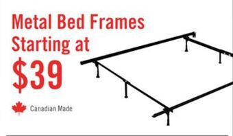 The Brick Metal bed frames offer