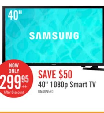 The Brick Samsung 40 led 1080p smart hdtv offer