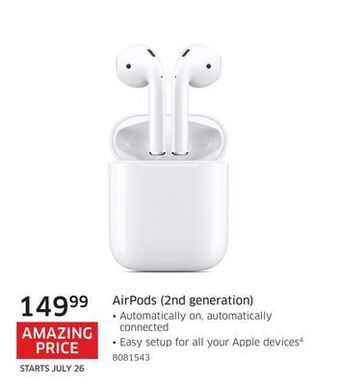 The Source Apple airpods (2nd generation) offer