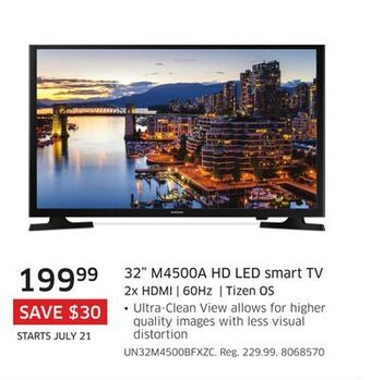 The Source Samsung 32 m4500a hd led smart tv offer