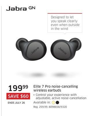 The Source Jabra elite 7 pro noise-cancelling wireless earbuds offer