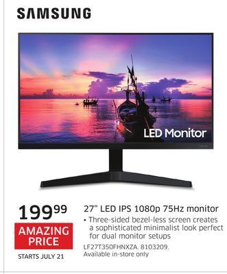 The Source Samsung 27 led ips 1080p 75hz monitor offer