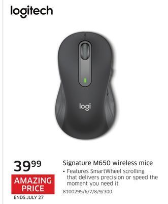 The Source Logitech signature m650 wireless mice offer