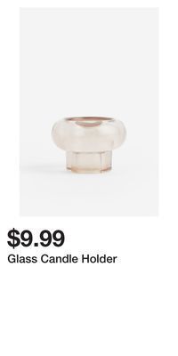 H&M Glass candle holder offer