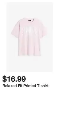 H&M Relaxed fit printed t-shirt offer