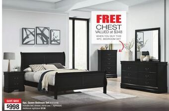 Bad Boy Superstore 6pc. queen bedroom set offer