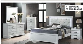 Bad Boy Superstore 6pc. led queen bedroom set offer