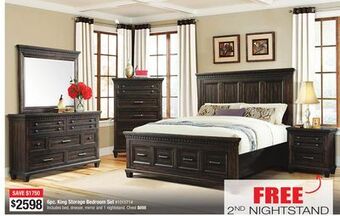 Bad Boy Superstore 6pc. king storage bedroom set offer