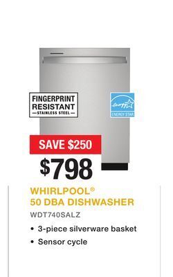 Bad Boy Superstore Whirlpool® 50 dba dishwasher offer