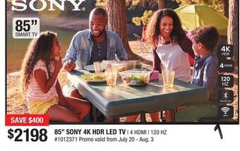 Bad Boy Superstore 85 sony 4k hdr led tv offer