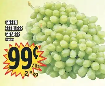 Marché Adonis Green seedless grapes offer