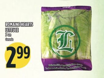 Marché Adonis Romaine hearts lettuce offer