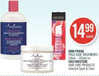 Shoppers Drug Mart John frieda frizz ease treatments offer