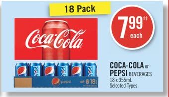 Shoppers Drug Mart Coca-cola or pepsi beverages offer
