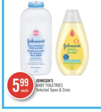 Shoppers Drug Mart Johnson's baby toiletries offer