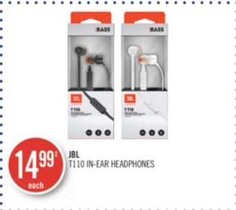 Shoppers Drug Mart Jbl t110 in-ear headphones offer