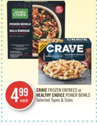 Shoppers Drug Mart Crave frozen entrees offer