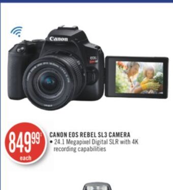 Shoppers Drug Mart Canon eos rebel sl3 camera offer