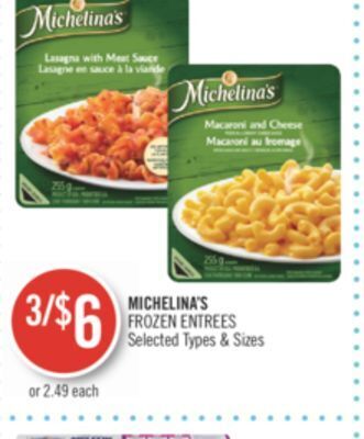 Shoppers Drug Mart Michelina's frozen entrees offer