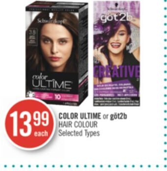 Shoppers Drug Mart Color ultime or göt2b hair colour offer