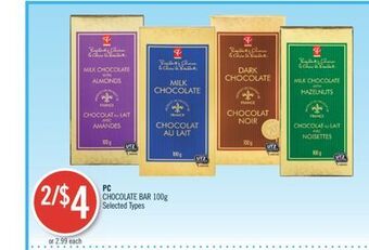 Shoppers Drug Mart Pc chocolate bar offer
