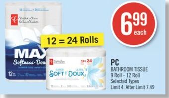 Shoppers Drug Mart Pc bathroom tissue offer