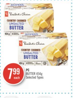 Shoppers Drug Mart Pc butter offer