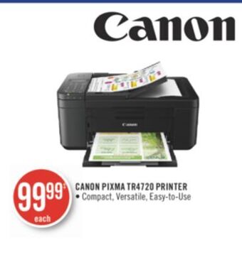 Shoppers Drug Mart Canon pixma tr4720 printer offer