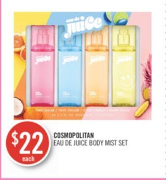 Shoppers Drug Mart Cosmopolitan eau de juice body mist set offer