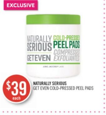 Shoppers Drug Mart Naturally serious get even cold-pressed peel pads offer