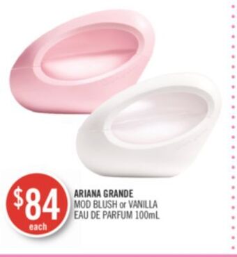 Shoppers Drug Mart Ariana grande mod blush or vanilla offer