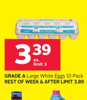Rexall Grade a large white eggs offer
