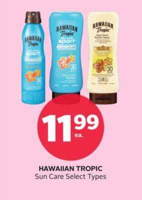 Rexall Hawaiian tropic sun care offer