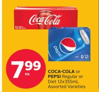 Rexall Coca-cola or pepsi regular or diet offer