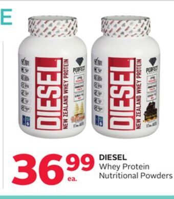 Rexall Diesel whey protein nutritional powders offer