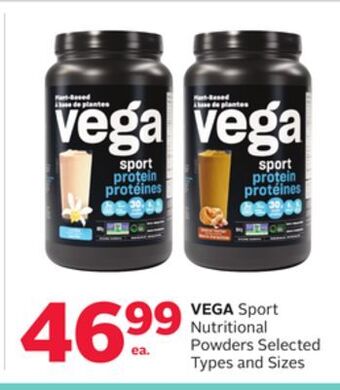 Rexall Vega sport nutritional powders offer