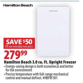 London Drugs Hamilton beach 3.0 cu. ft. upright freezer offer