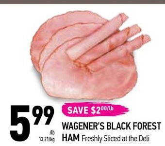 Coppa's Fresh Market Wagener's black forest ham offer