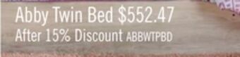 The Brick Abby twin panel bed offer